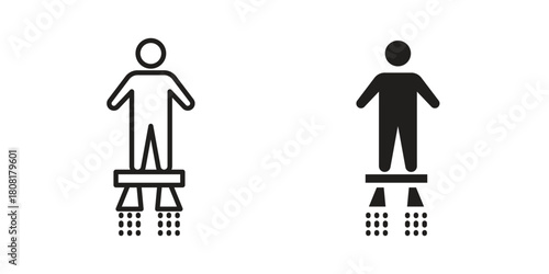 Flyboard icon symbols. app and web UI solid and line icon, EPS10