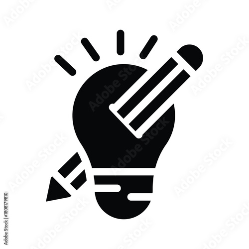 strategic planning glyph icon illustration vector graphic.eps