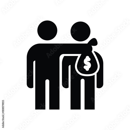  corruption glyph icon illustration vector graphic.eps