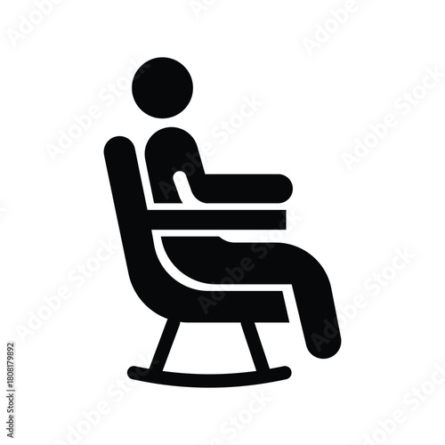  retirement glyph icon illustration vector graphic.eps