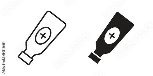 Ointment icon symbols. app and web UI solid and line icon, EPS10