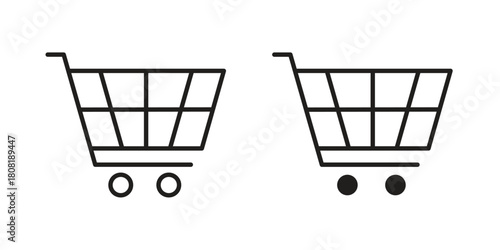 Purchase order icon symbols. app and web UI solid and line icon, EPS10