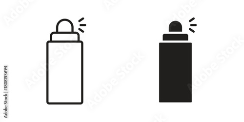 Spray icon symbols. app and web UI solid and line icon, EPS10