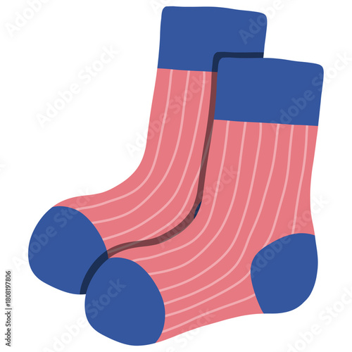 Wallpaper Mural Cartoon illustration of a pair of socks  Torontodigital.ca