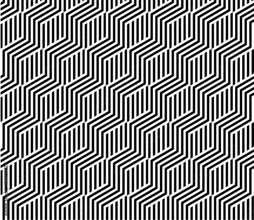 Monochromatic Zigzag Geometric Pattern