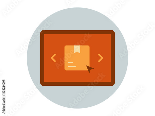 Select product icon. Product delivery icon. Flat vector icons. Illustration concept.