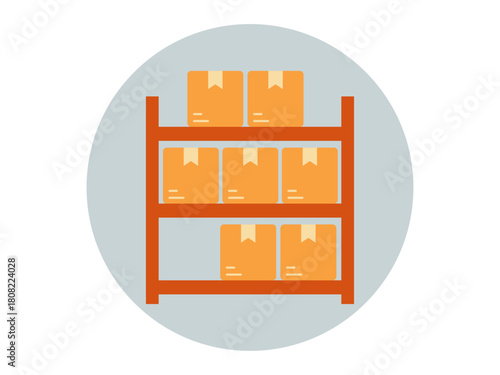 Store rack icon. Product delivery icon. Flat vector icons. Illustration concept.