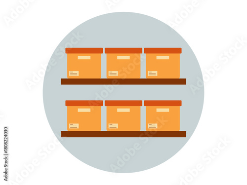 Stock product icon. Product delivery icon. Flat vector icons. Illustration concept.