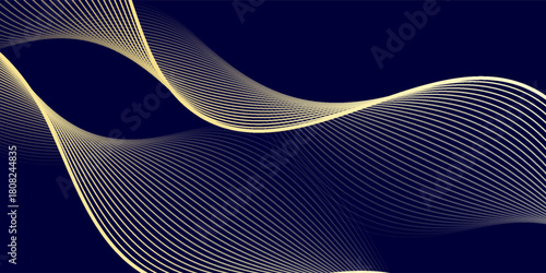 Vector line wave luxury pattern with space for text. Clouds, water modern art. Abstract line texture, elegant japanese fancy background. abstract wavy lines background.