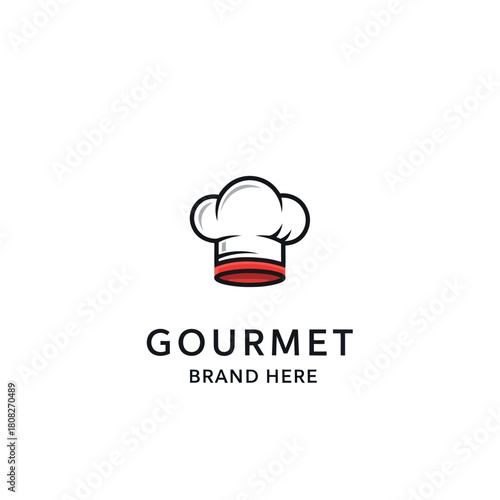 Gourmet Chef Hat Logo Design for Culinary Brands.