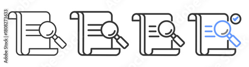 The Ultimate evaluation Styles with Variations Line of icon set vector illustration