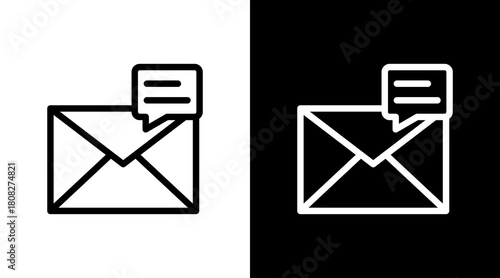 Message With Icon Set Design