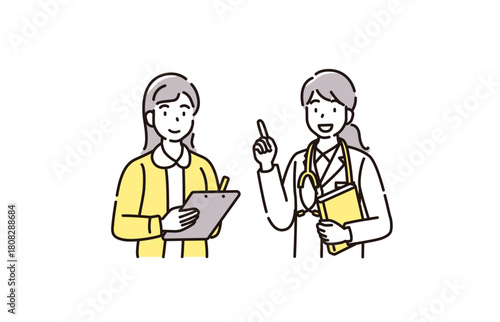 医者と看護師　女性