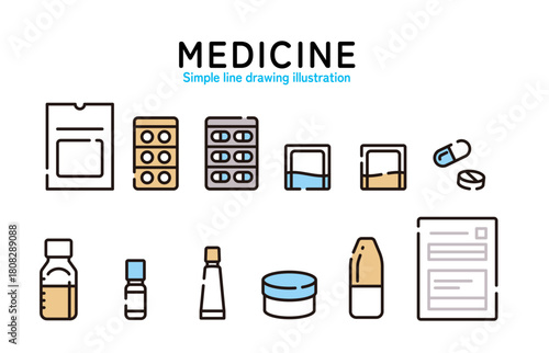 薬　アイコン　セット