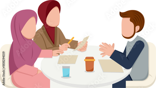 Business Meeting With Diverse Team