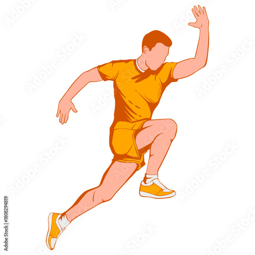Running Sport Illustration Digital drawing