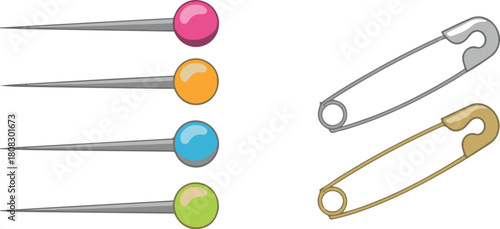 set of colorful knives