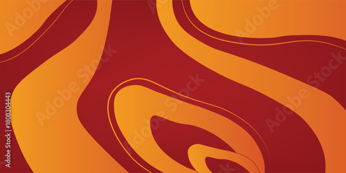 Beautiful flowing red and orange abstract liquid background, flowing liquid, flowing water.