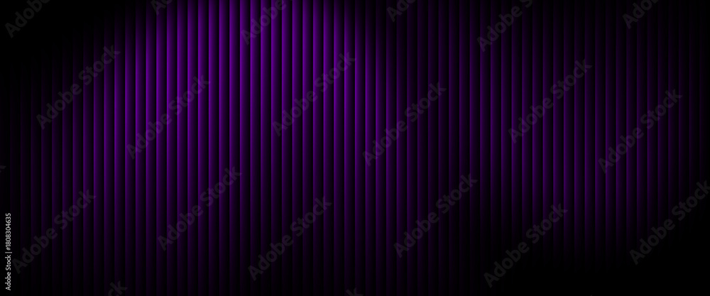 Fototapeta premium Ribbed fractal glass texture effect with bright dreamy gradient of purple pink and futuristic elegant mysterious look. purple background.