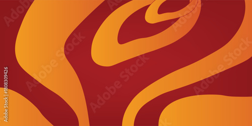 Beautiful flowing red and orange abstract liquid background, flowing liquid, flowing water. eps10.