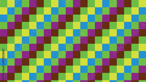 Vibrant Colorful Checkerboard Pattern with Playful Squares for Abstract Backgrounds and Design Projects Versatile Texture for Modern Art and Creative Compositions