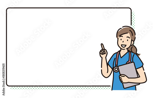 医療従事者とフレーム