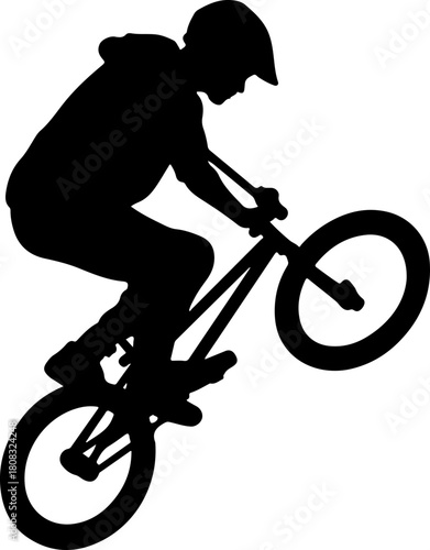 silhouette of a man Bmx Rider