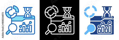 Predictive Chart triple style icon