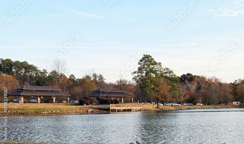 autumn landscape with river