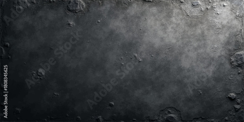 Dark, aged grunge metal texture background or rough, dirty vintage concrete wall surface pattern for design backdrop