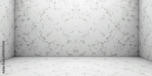 Empty grunge room interior with concrete wall and wooden floor texture