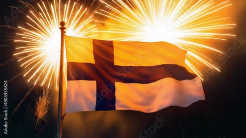 Finland Independence Day Fireworks Celebration.