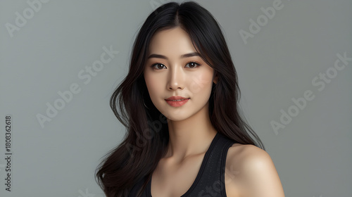 Close up beautiful Asian woman