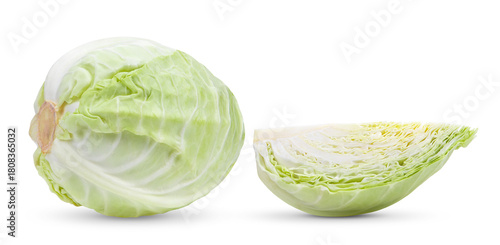 pointed cabbage isolated on transparent png ( image from camera )
