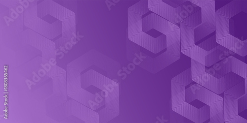 Abstract purple hexagon background. line hexagon composition. Vector illustration simple art modern