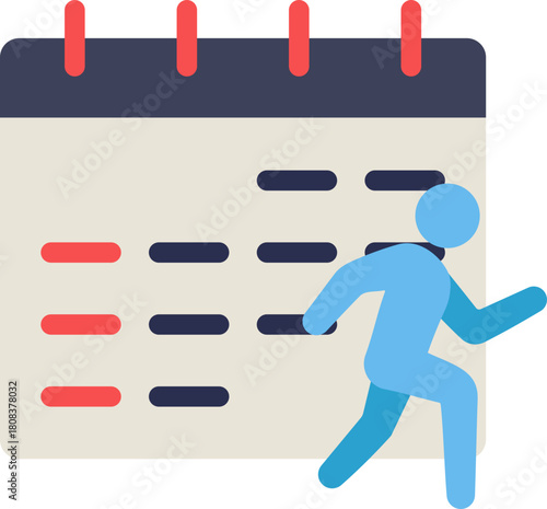 Running Event Flat Icon