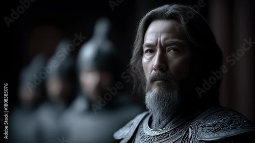 Tang Dynasty General in Armor, Solemn and Majestic