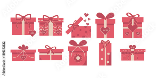 Mother's Day Gift Box Illustration