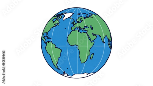 Simple Earth Globe A Visual Representation of Our Planet for Educational Use