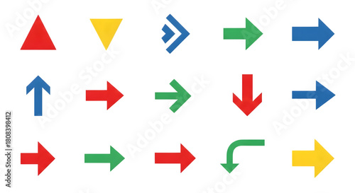 Free Download Assorted directional arrows and geometric shapes collection - GFXLoad