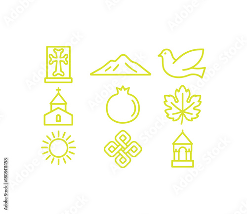 Timeless Armenian Symbols Illustrating Rich History Culture Faith and Landscape