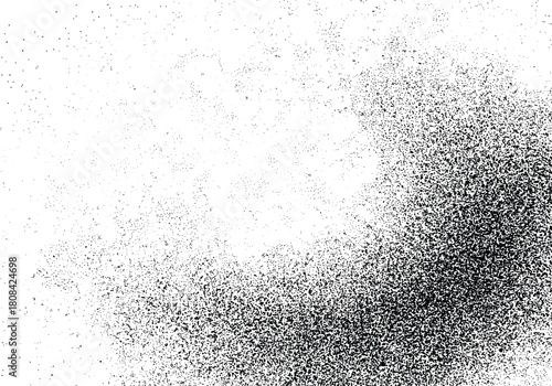 white background with a grainy texture, a white and gray vector illustration. abstract pointillism. dotted, grunge, rough surface pattern for design use. black ink on paper. vector