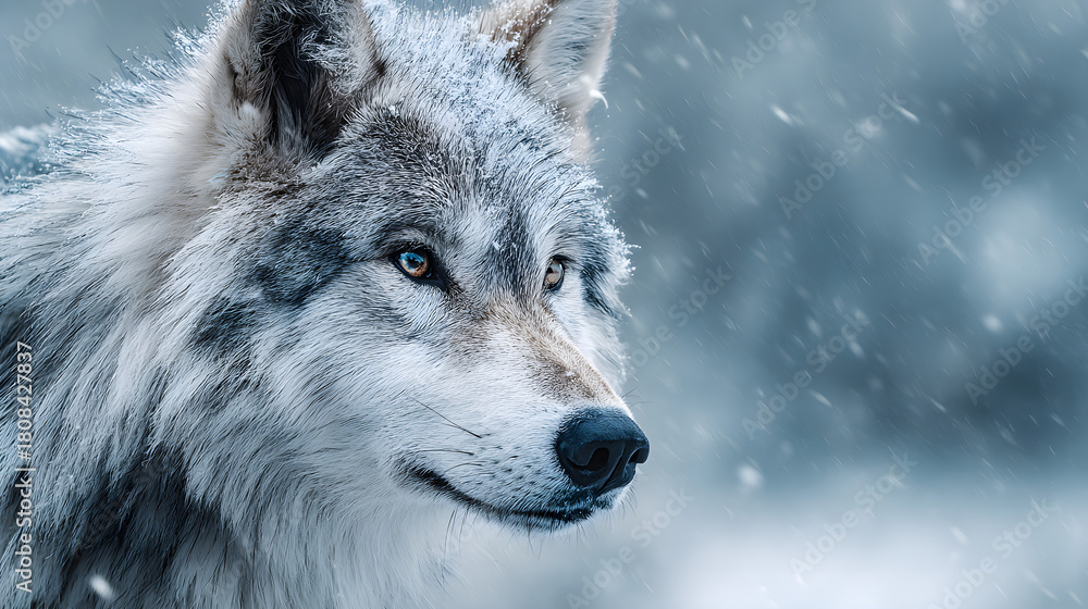 Obraz premium wolf in the snow