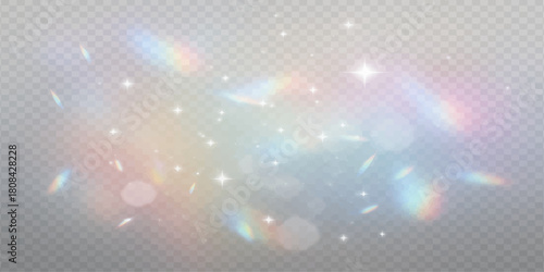 Abstract colorful background vector illustration with bright, blurred light, blue, and pink bokeh glitter for a holiday wallpaper design