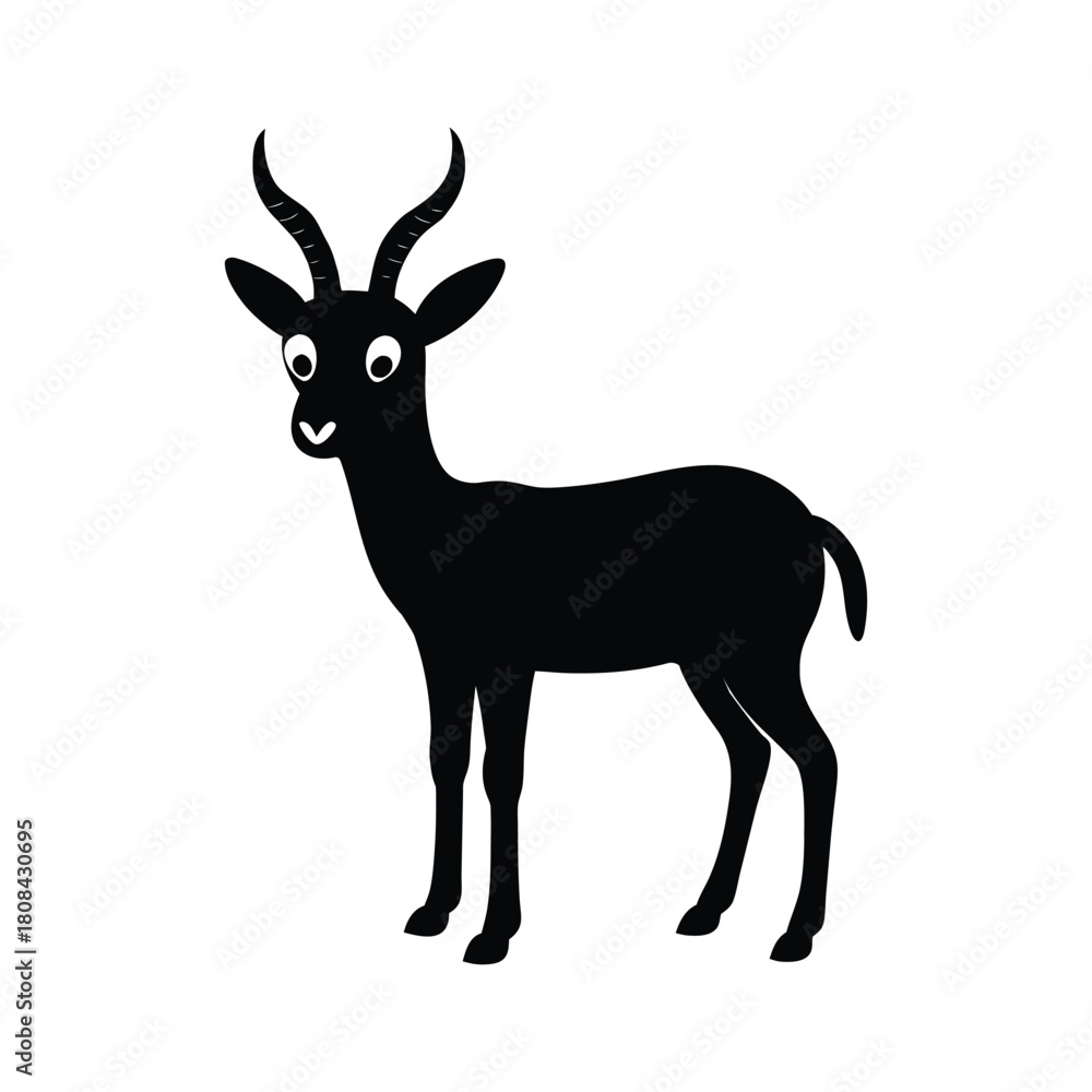 Obraz premium deer silhouette vector