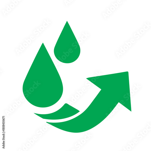 Water Drop Arrow Icon