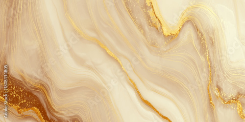 Luxurious abstract marble texture background with deep coffee brown tones and gold veins use for tails decoration.