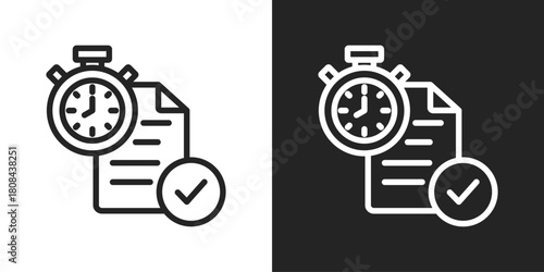 Sla Icon In Black And White Line Style