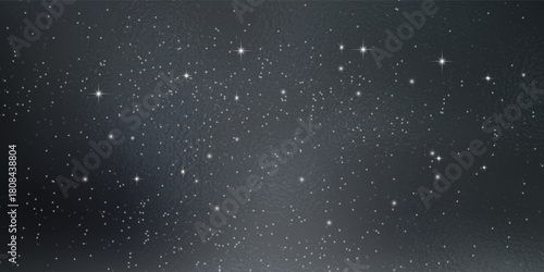 Space stars background. Universe starry pattern with glowing stars. Night sky constellations galaxy. Vector illustration.