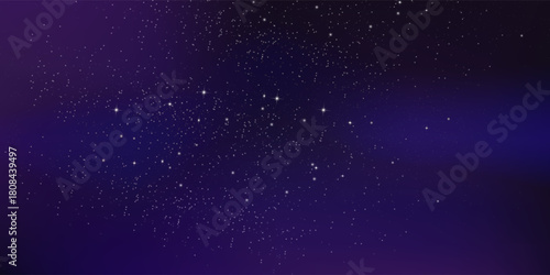 Gradient sunrise starry night background vector design in eps 10